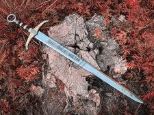 Robin Hood Hand Forged Sword Replica Abion Sword Templar With Sheath Gift picture