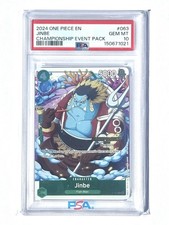 PSA 10 GemMint Jinbe • P-063 Championship Stamp Event Pack Promo Foil One Piece picture