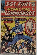 Sgt. Fury And His Howling Commandos #13 Captain America Bucky Marvel Comics 1964 picture