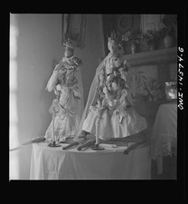 Photo:Trampas New Mexico 1943 Santos Main Altar Colonial Mission Church picture