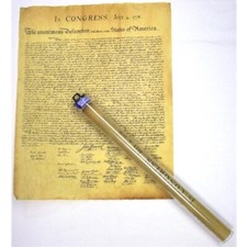 DECLARATION OF INDEPENDENCE FULL SIZE REPLICA ANTIQUED PARCHMENT 23 X 29 NEW picture