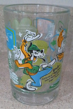 McDonalds 100 Years Of Magic Collectors Glass Cup Walt Disney World Goofy picture