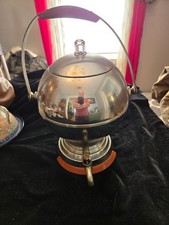 Vintage Manning-Bowman Chrome Coffee Urn Atomic MCM Bakelite Percolator picture