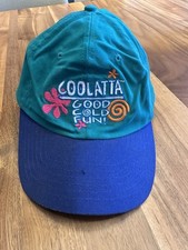 Rare VTG Dunkin Donuts Hat Coffee Coolatta Good Cold Fun Employee Snapback Y2K picture