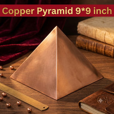Plain Copper Pyramid for home & office desk decor for Positive Energy 9*9 inch picture