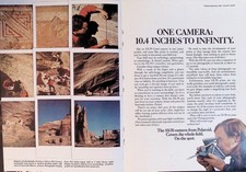 1974 Polaroid SX-70 Camera Anasazi Ruins Archeology Vintage 2pg Print Ad picture