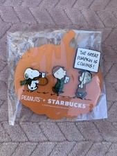 AUTHENTIC Starbucks x Peanuts Snoopy 2026 Enamel Pin Set Charlie Brown IN HAND picture