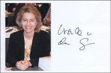 URSULA VON DER LEYEN - AUTOGRAPHED SIGNED PHOTOGRAPH picture