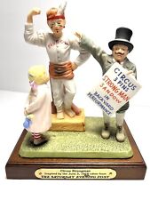 Norman Rockwell Figurine Circus Strong Man Hand Painted Bisque Porcelain 1985 picture