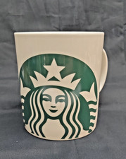 Starbucks Jumbo 28 oz Ceramic Coffee Mug Classic Green Siren Mermaid Logo picture
