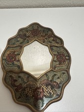 Small Handmade Peruvian mirror, Spanish colonial baroque picture