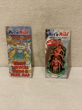 (2) VTG WET N WILD Water Park Brochures Orlando Florida Printed In USA  picture