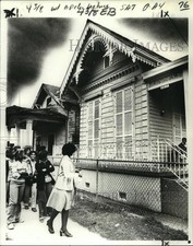 1979 Press Photo New Orleans - Gene Kennedy & Andrew Bell Jr. High Students Tour picture