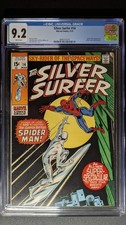 The Silver Surfer #14 CGC 9.2 White Pages Marvel 1970 Spider-Man  picture