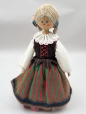 Vintage 1985 Cepelia Polish Folk Doll CHALUPNIK 10” Wooden Figure Original Tag picture