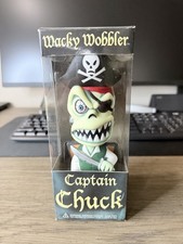 Funko Wacky Wobbler Captain Chuck Vinyl Bobblehead Figure NEW Glow in the Dark picture