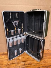 Vintage Platt Portable Travel Bar Bartender Cocktail Kit Case MCM Barware Lot 2 picture