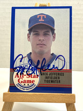 Gregg Jefferies 1988 ProCards AAA Tidewater Mets Signed TTM Autograph Card HS picture