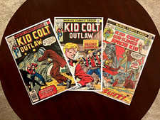 Kid Colt #219 #225 & Western Gunfighters #17 (Marvel 1970s) Bronze Age Stan Lee picture