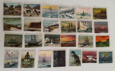1910 Pre-War HASSAN Tobacco T30 COMPLETE 25 Card set Arctic Scenes Trading Cards picture