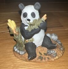 Royal Heritage Ceramic Panda With Bamboo Figurine picture