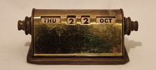 Vintage Brass Park Sherman Perpetual Desk Calendar Mid Century Works picture