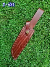 Custom Handmade Fixed Blade Knife Leather Sheath Holster Sheath Hand Engraved picture