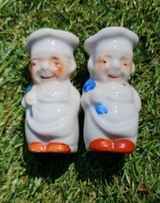 VINTAGE CHEF MAN AND WOMAN Salt and Pepper Shaker Set Of Two 2.5