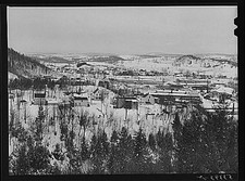 Photo:South Tamworth New Hampshire 1930s Snowy Farm Village Landscape FSA picture