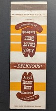 Vintage Arby's Roast Beef Matchbook Cover picture