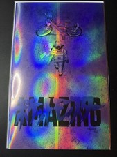 Fame Satoshi Tajiri Creees Lee Pokemon Akira Homage Purple Foil NYCC 19/20 COA picture