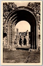 Dryburgh Abbey West Door Vintage Real Photo Postcard England picture