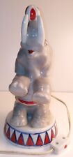Lenwile Ardalt Art ware Ceramic handmade Circus Elephant Electric wired Vintage picture