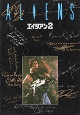 Aliens Japanese Program SIGNED by Sigourney Weaver James Cameron and 13 more picture