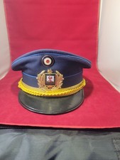 Vintage Uruguayan Police Officer Visor Peaked Cap Hat Size 58 - Equipol... picture