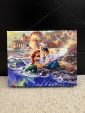 Thomas Kinkade The Little Mermaid Disney 8x10 Canvas picture