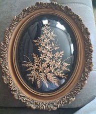 Vintage Flora Hawaii Living Leaves Flowers Orchid Captured In 24k Gold picture