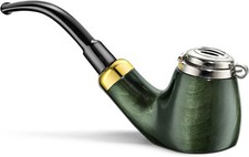 Full Bent Smoking Tobacco Pipe - Model No: 21 Old Army Green - Pear picture