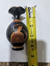 Vintage Miniature Vase Hand Painted In Greece By Nina picture