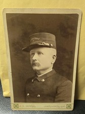 Antique Occupational Cabinet Card Photo Fire Department Fire Chief Kansas picture