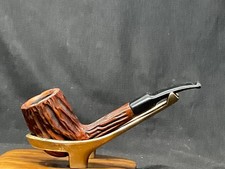 EGRA Hilson Line 680 Rusticated Panel Billiard Vulcanite Saddle Stem Belgian picture
