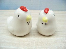 Chicken Salt & Pepper Shakers - White with stoppers picture