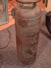 PYRENE Vintage Copper Fire Extinguisher w/ Hose Ring Handle, St. Louis USA picture