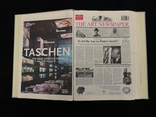 THE ART NEWSPAPER & WHAT'S ON Supplement - x6 issues 2003/04 - archive binder - picture
