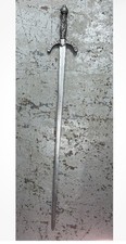 Antique Naked Nude Woman Pewter Sword 361/2