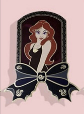 Disney PALM Vanessa Little Mermaid Chaser Gothic Bow Villains Pin LE 200/Chaser picture