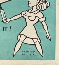 Vintage Playing Cards Sealed CHEER-UP NOS Stancraft 1960s Nurse Medical Humorous picture