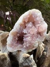 Pink Amethyst Geode Rose Rare AAA+ Argentinian Patagonian Rare Fine Grade 21 picture