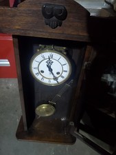Vintage German GB Clock PENDULUM WALL CLOCK Chiming Gustav Becker /?Working? picture