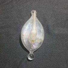 Vintage Hand Blown Water Barometer Weather Storm Glass Thunder Bottle 9in picture